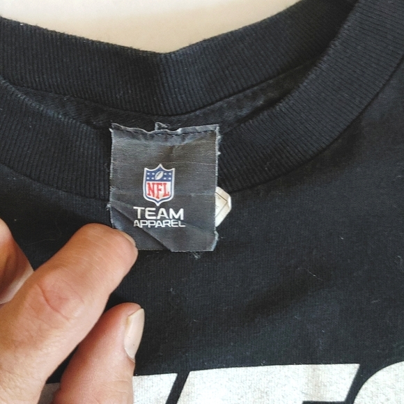 NFL New York Jets Tim Tebow #15 Tshirt Youth XL Black Short Sleeve Made in Mexio - Picture 9 of 12